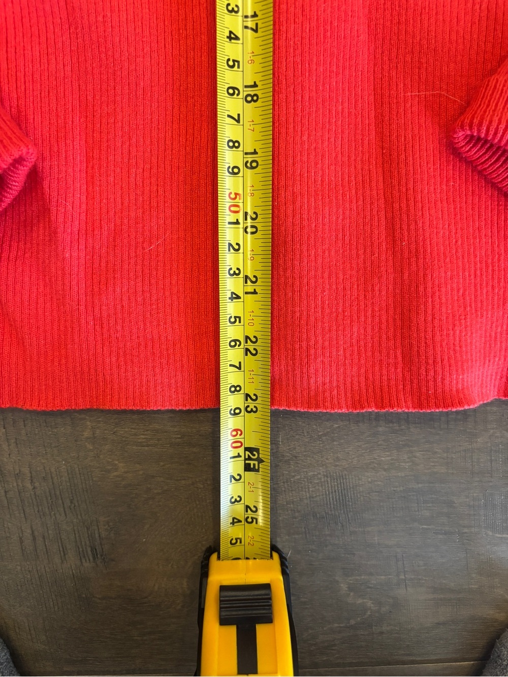 Old Navy Bright Red Ribbed Knit Top - Picture 8 of 8